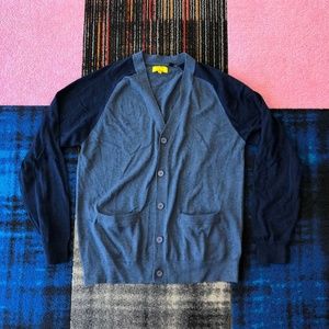 Five Four Men's Medium Blue Cardigan Sweater